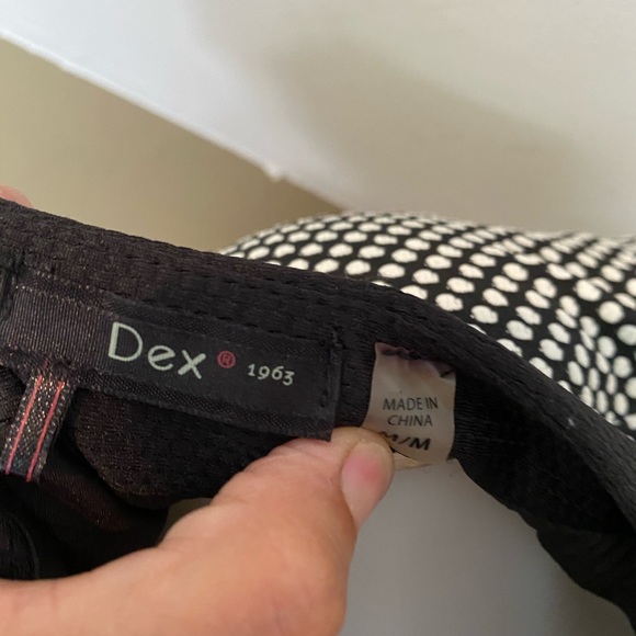 Dex Women’s Blk & White Short Sleeve Flirty Dress - Picture 5 of 5